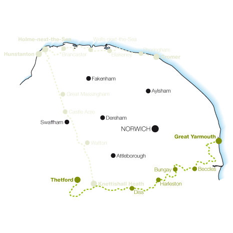 Angles Way map